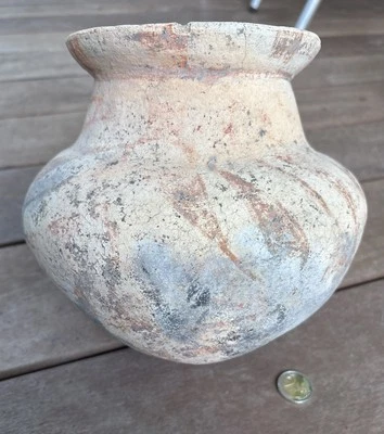 Vase En Terre Cuite Thailandais Ban Chiang, Âgé Du Fer -800/300 BC Archeologie - Photo 1/4