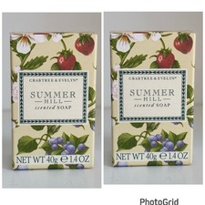 Crabtree Evelyn Summer Hill Soap ORIGINAL 1.4 Oz Set of 2 Travel Size New