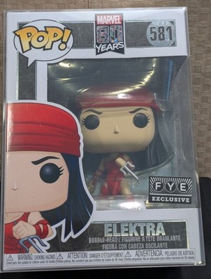 Funko POP! Marvel 80 Year Anniversary:#581 ELECTRA FYE Exclusive w Protector New