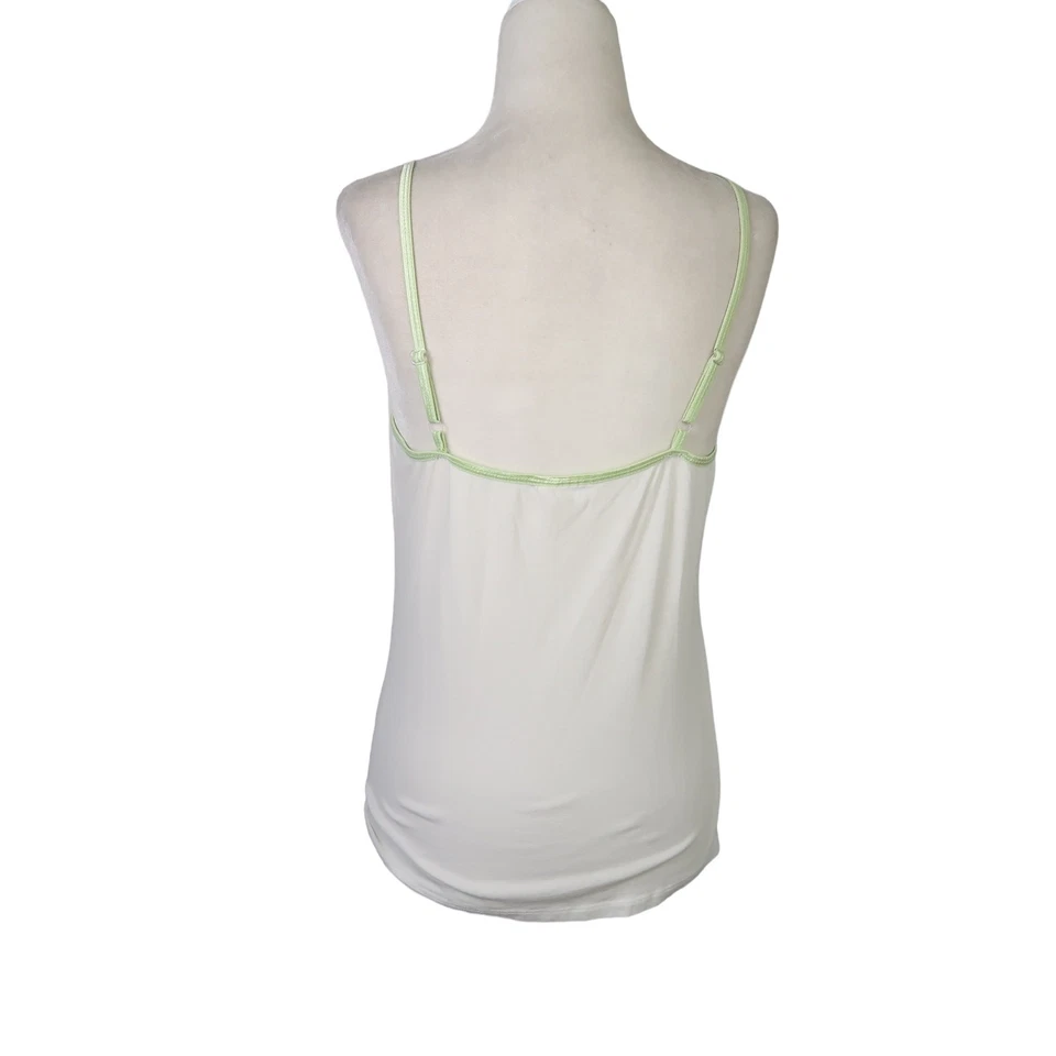 Camiseta sin mangas Disney Piratas del Caribe blanca gráfica encaje ribete cami S Foto 4 de 4