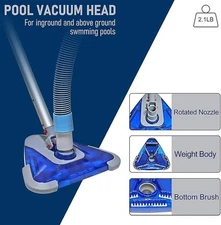 POOLWHALE Professional 1-1/2-Inch x 24-Feet Swimming Pool Vacuum Hoses with