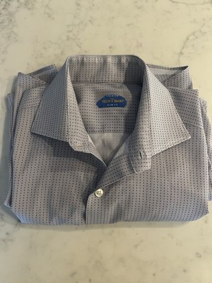 Perry Ellis Premium The Tech Slim Fit Dress Shirt Men s 15 1/2 34/35 