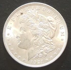 1921 Morgan Silver Dollar Coin (Brilliant Uncirculated)