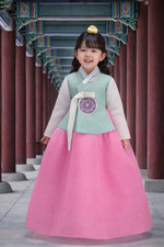 Kids Korean Hanbok Birthday Dress   Traditional Girl Outfit for Photos