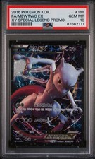 PSA 10 Mewtwo EX Full Art Pokémon Promo 188/XY-P Korean 2016