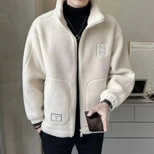 Men's Winter Fleece-lined Thickened Woolen Jacket Autumn/winter New Warm