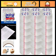 Heavy Duty Clear Packing Tape - 36 Rolls, 2.7 mil, 1.88" x 60Y, Ultra Strong, Sh