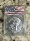 2019 DC Daniel Carr Overstruck Misaligned Die Design Silver Eagle ANACS MS69