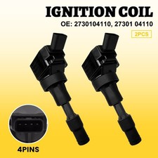 4-pin Ignition Coil Set 2730104110 for Kia Ceed Rio Hyundai i10 i20 i30 2 Pack