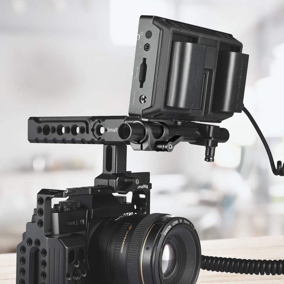 SmallRig Single 15mm Rod Clamp with Accessory Mount on Camera Handle / Cage 1995 - Image 3 of 4