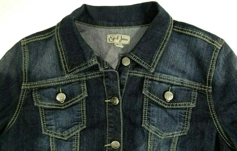 Chaqueta vaquera Earl Jean para mujer azul talla L  Foto 2 de 4