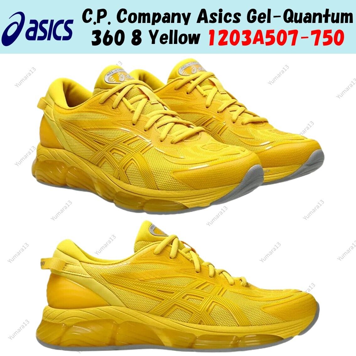 C.P. Company Asics Gel-Quantum 360 8 Yellow 1203A507-750 C.P. Company Asics Gel-Quantum 360 8 Yellow 1203A507-750