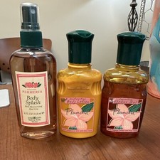 Bath And Body Works Plumeria Set 1998 RARE VINTAGE DEAD STOCK - Brand New 3 Pcs
