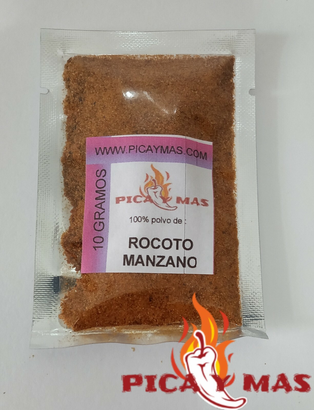 ROCOTO MANZANO EN POLVO ENVASE 10 GR. PURO 100% MUY PICANTE CHILE CHILI POWER