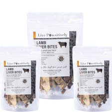 Freeze Dried Lamb Liver, single ingredient, 3 pack, 4 oz in each bag, USA made