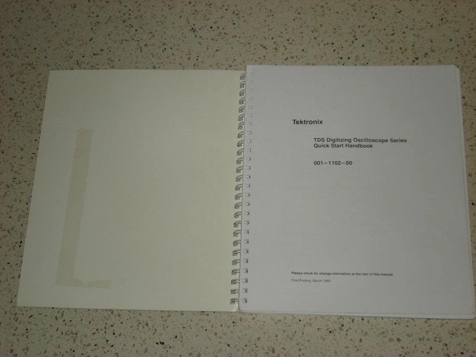 TEKTRONIX TDS Digitizing Oscilloscope Series (544/744/etc.) QUICK START HANDBOOK - Image 3 of 4
