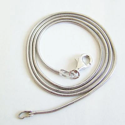 Halskette Silber 925er Schlange Collier ECHT Sterlingsilber Silberkette Anhänger - Bild 1 von 4