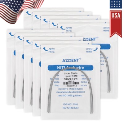 100 Supports Orthodontiques Métalliques AZDENT - Mini Crochets Roth .022 - Pour Dentiste