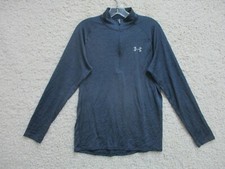 Under Armour Sweater Small Adult Navy Blue Pullover Quarter Zip Lightweight Mens