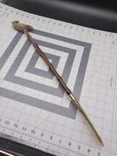 Exceptional Italian Raven Form Carved Wood  Horn Shoe Horn 20.5"