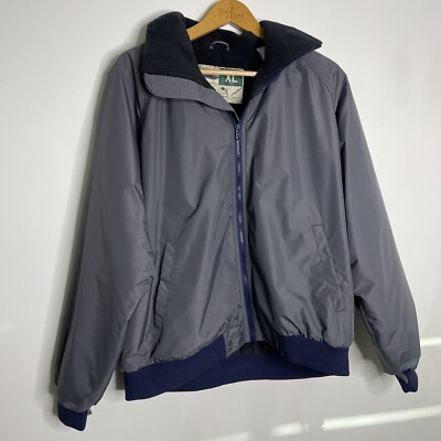 Wear Guard Vintage Bomber Jacket Storm Proof Lined  Mens XL Navy Boat Sailing