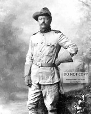 COLONEL THEODORE ROOSEVELT IN HIS ROUGH RIDERS UNIFORM - 8X10 PHOTO (CC-735)