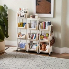 4-Tier Storage Shelf, Heavy Duty Metal Rack for Garage Home Kitchen Organization