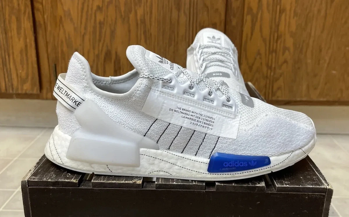 White and blue nmd mens hotsell