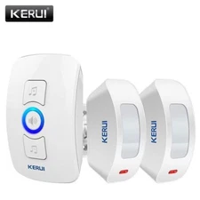 Home Security Wireless Outdoor Driveway Alarm Doorbell 2x Motion Sensor Detector