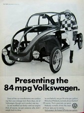 1974 Volkswagen Beetle Bug Vintage Sulky Original Print Ad 8.5 x 11"