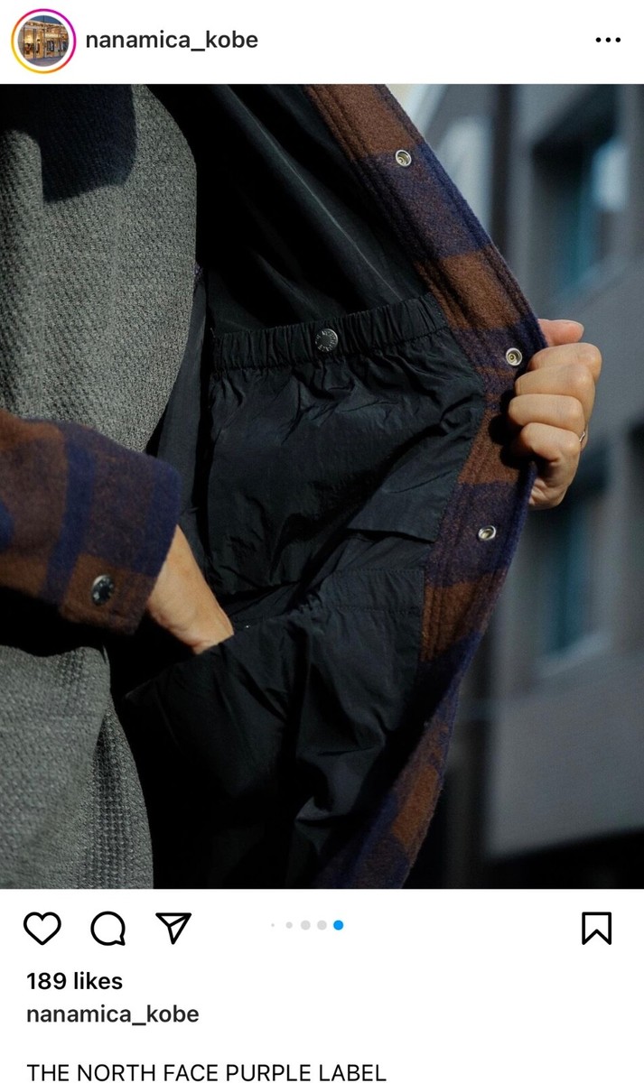 THE NORTH FACE PURPLE LABEL Wool Field CPO Check shirt THE NORTH FACE PURPLE LABEL Wool Field CPO Check shirt
