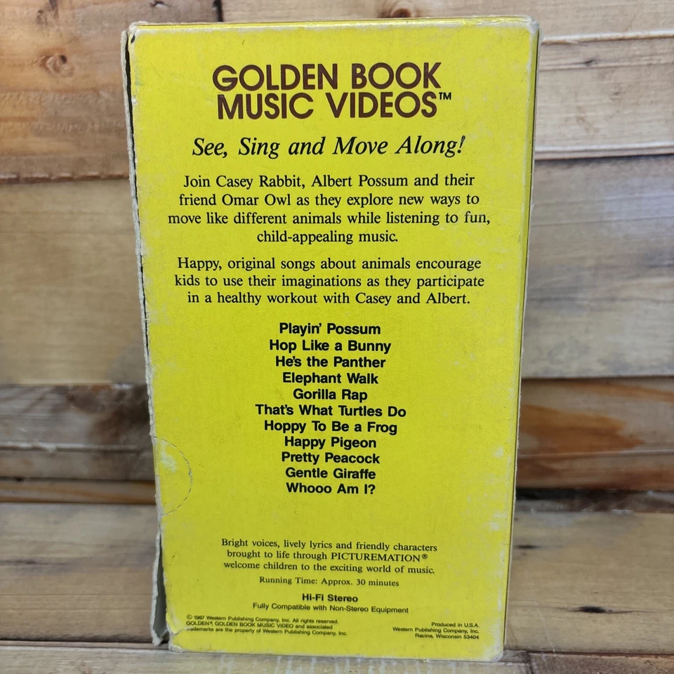 Sing, Stretch & Shape Up - A Golden Book Music Video VHS Tape Used RARE Cartoon - Image 3 of 4