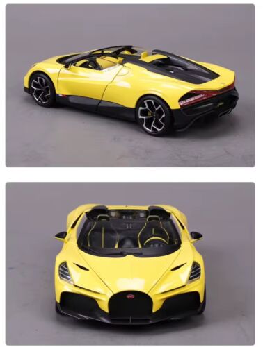 NEW Bugatti Mistral - Yellow 1/18 Scale Burago Vip Special Edition Metal - Imagen 3 de 7