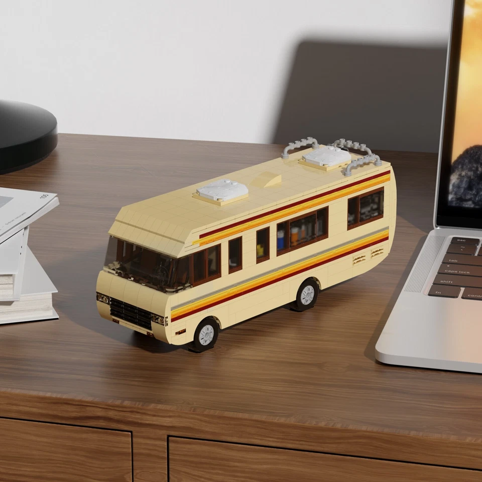 Nuevo kit de bloques de construcción de automóviles de película clásica Breaking Bad laboratorio RV vehículo modelo juguetes Foto 2 de 4