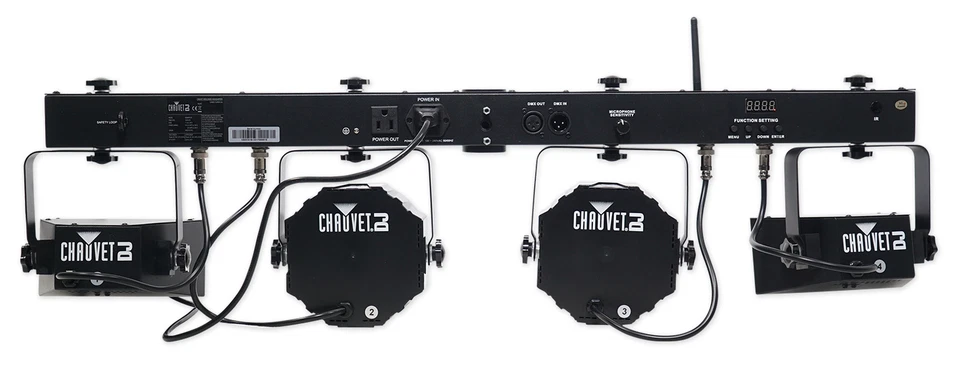 Chauvet DJ GigBAR Flex Lighting System For Church Stage Design Derby+Wash Lights - Image 2 of 4