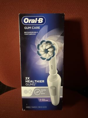Oral-B Gum Care Rechargeable Electric Toothbrush w/ 2 Heads, battery  & charger
