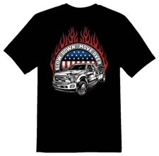 Slow down move over tow truck black tee shirt