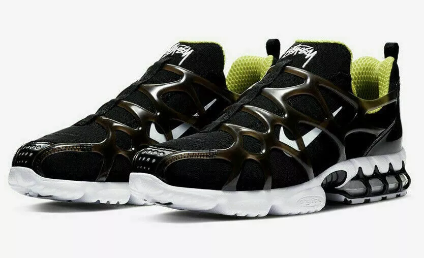 Stussy Nike Air Kukini Spiridon Cage 2 Mens Size 9.5 Black CJ9918-001 Brand New