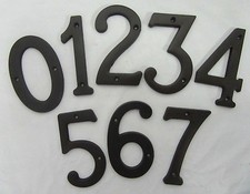 4" Metal HOUSE NUMBER, Heavy Duty, OIL RUBBED BRONZE with Screws