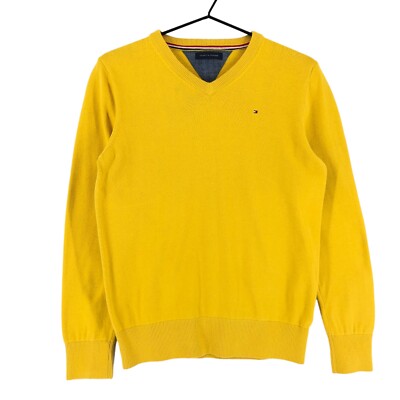 Tommy Hilfiger V-Neck Pullover Sweatshirt Herren Größe