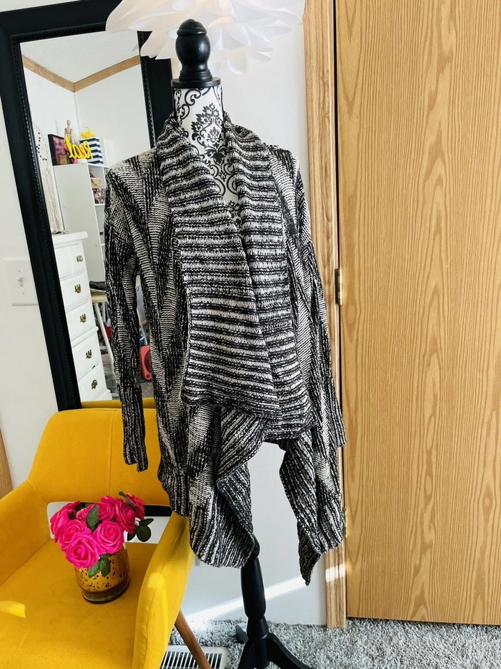 Cárdigan grueso Chevron delantero abierto Urban Outfitters Stars para mujer M Foto 2 de 4