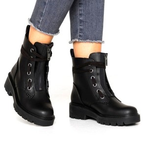 ugg black combat boots
