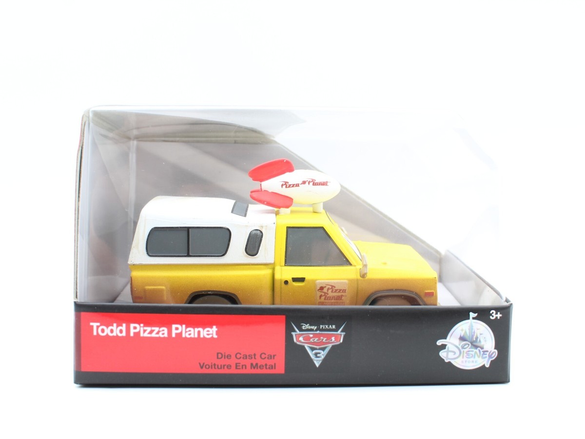Disney Store Cars 3 Todd Pizza Planet 1:43 Die Cast Car Pixar New