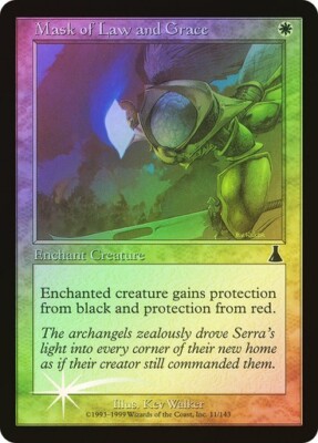 MTG - Urza's Destiny FOIL Mask of Law and Grace! Slightly Played! FREE SHIPPING!