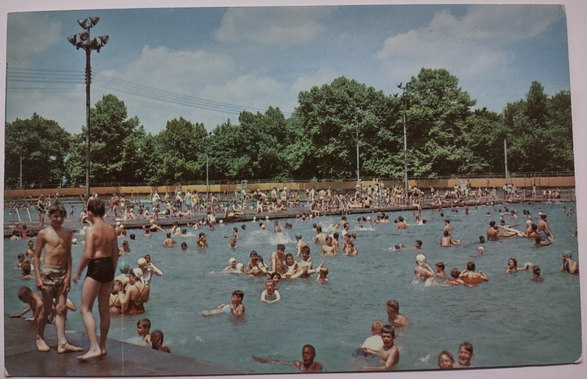 Vintage Highland Park Swimming Pool Pittsburgh Pennsylvania Chrome