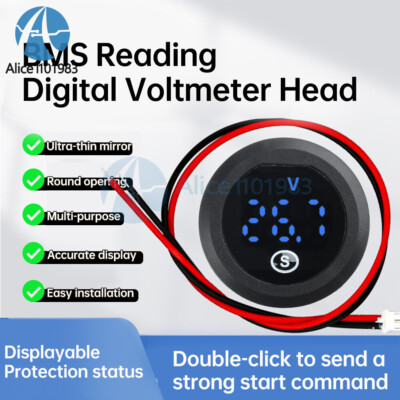 DC 12-60V 2-wire LED Digital Voltage Meter   Percentage Indicator   #F3