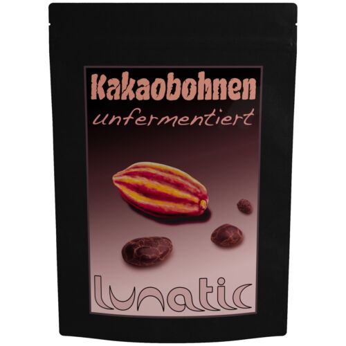 Bio Kakaobohnen unfermentiert Rohkostqualität 1kg - Bild 1 von 4