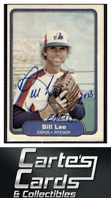 Bill Lee 1982 Fleer #194  Montreal Expos TTM/IP Signed Autographed