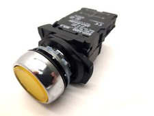 Allen Bradley Yellow Push Button 800F-X20D Ser A Contacts 2x NO 690V 10A 4KV