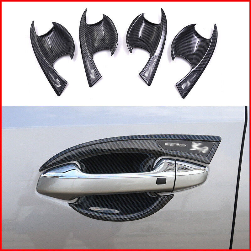 Car Accessories Fiber ABS Door Handle Bowl Cover Trim For Kia Forte K3 2019-2020